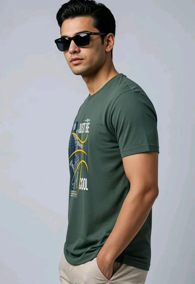 ADRO Men's Graphic Printed 100% Cotton T-Shirt - Regular Fit, Printed T-Shirts for Men
- 4XL