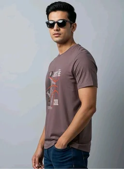ADRO Men's Graphic Printed 100% Cotton T-Shirt - Regular Fit, Printed T-Shirts for Men
- 4XL