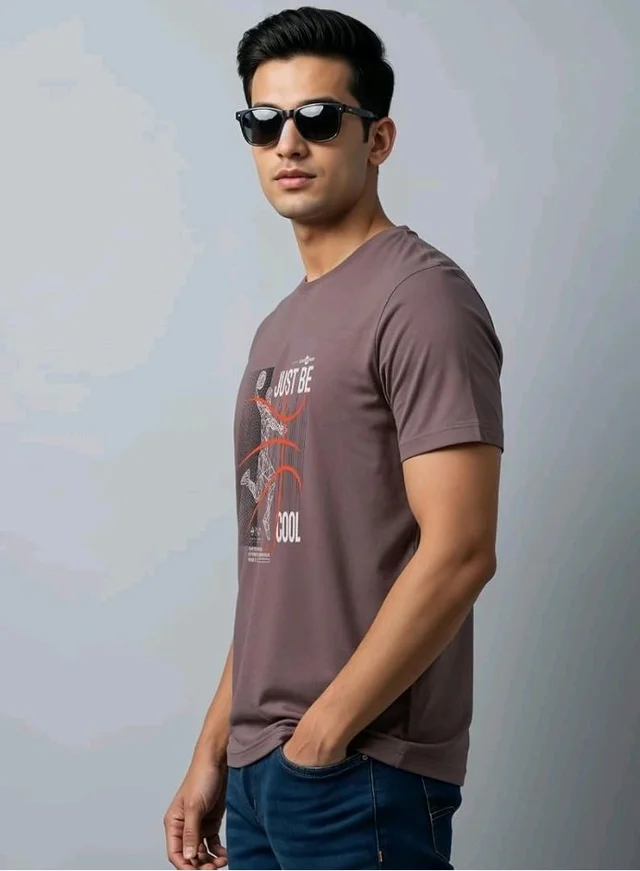 ADRO Men's Graphic Printed 100% Cotton T-Shirt - Regular Fit, Printed T-Shirts for Men
- 4XL