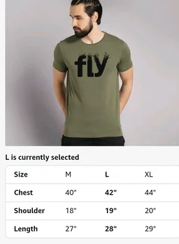 ADRO Men's Printed Cotton T-Shirt | Regular Fit | Round Neck
- L