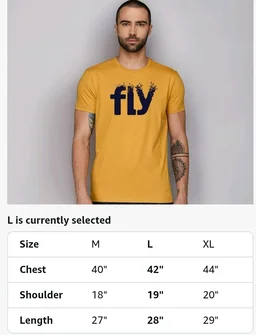 ADRO Men's Printed Cotton T-Shirt | Regular Fit | Round Neck
- L