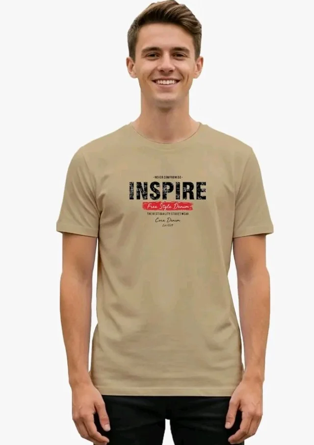 XENOVAURBAN Men's Cotton Printed Regular Fit T-Shirt | Stylish Round Neck Graphic Tshirt - RN-INSPIRE1
- XL
