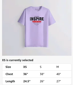 XENOVAURBAN Men's Cotton Printed Regular Fit T-Shirt | Stylish Round Neck Graphic Tshirt - RN-INSPIRE1
- S