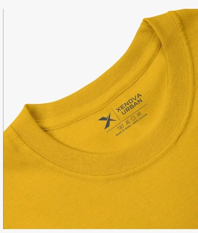 XENOVAURBAN Men's Cotton Printed Regular Fit T-Shirt | Stylish Round Neck Graphic Tshirt - RN-INSPIRE1
- S