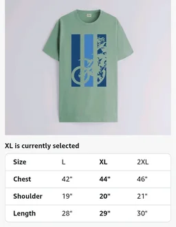 ADRO Men's 100% Cotton Regular Fit T-Shirt
- L