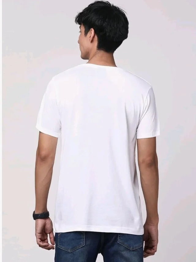 ADRO Men's 100% Cotton Regular Fit T-Shirt
- M