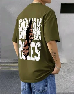 AUSK Baggy Hip-Hop T-Shirt for Men - Graphic Printed T Shirts || Oversized Men Tshirt || T-Shirts - 2XL