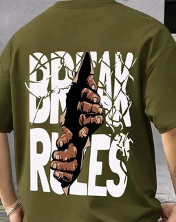 AUSK Baggy Hip-Hop T-Shirt for Men - Graphic Printed T Shirts || Oversized Men Tshirt || T-Shirts - 2XL