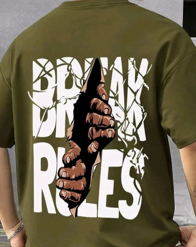 AUSK Baggy Hip-Hop T-Shirt for Men - Graphic Printed T Shirts || Oversized Men Tshirt || T-Shirts - 2XL