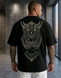 AUSK Baggy Hip-Hop T-Shirt for Men - Graphic Printed T Shirts || Oversized Men Tshirt || T-Shirts - S