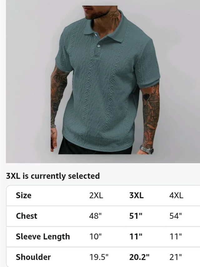 GRECIILOOKS Textured Polo T-Shirt for Men | Premium Jacquard Collared Cotton Blend Polo | Smart Casual & Formal t Shirt for Men | Stylish t Shirt for Mens for Office, Party & Everyday
- 2XL