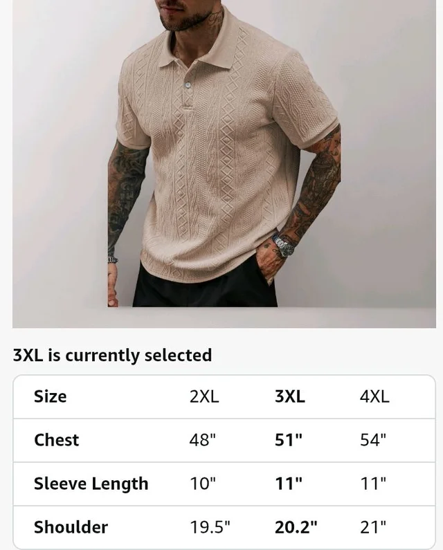 GRECIILOOKS Textured Polo T-Shirt for Men | Premium Jacquard Collared Cotton Blend Polo | Smart Casual & Formal t Shirt for Men | Stylish t Shirt for Mens for Office, Party & Everyday
- 4XL