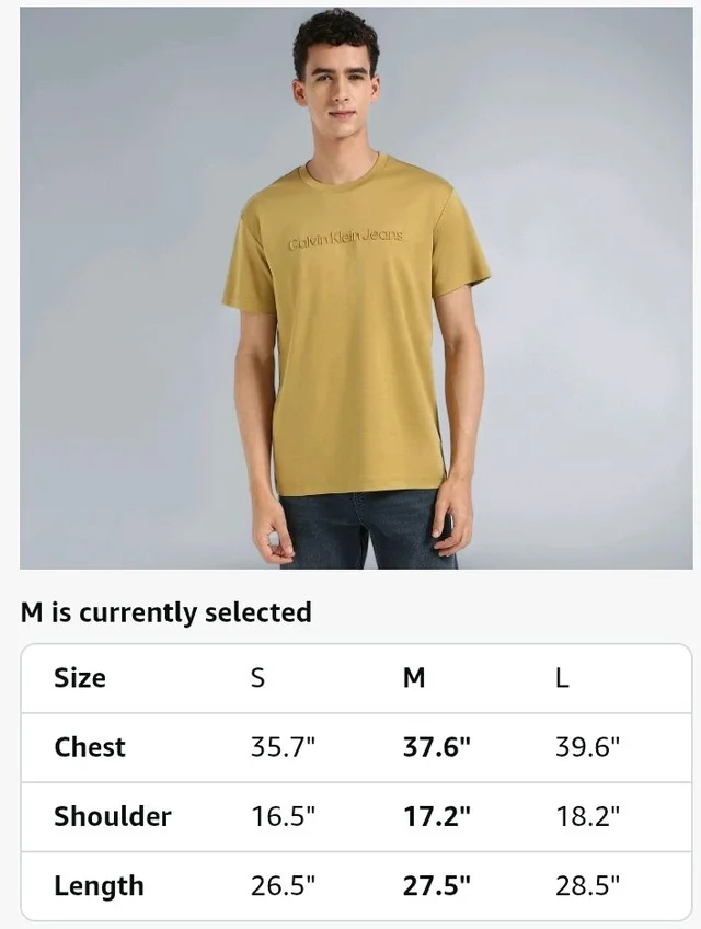 Calvin Klein Jeans Men T-Shirt
- S