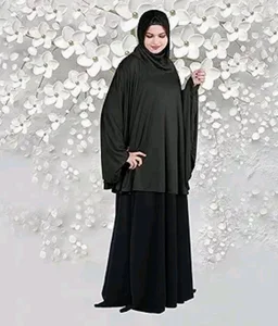 Mehar Hijab's Modest Women's Stylish Instant Sleeve Hijab Solid Polycotton Feel Good Fabric HANANA Sleeve Hijab Free Size