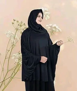 Mehar Hijab's Modest Women's Stylish Instant Sleeve Hijab Solid Polycotton Feel Good Fabric HANANA Sleeve Hijab Free Size