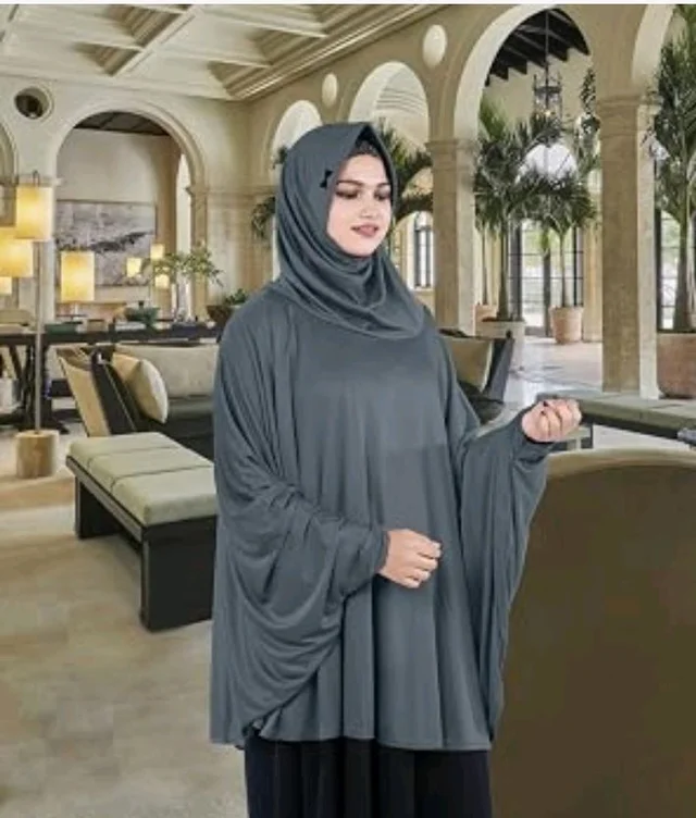 Mehar Hijab's Modest Women's Stylish Instant Sleeve Hijab Solid Polycotton Feel Good Fabric HANANA Sleeve Hijab Free Size