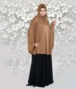 Mehar Hijab's Modest Women's Stylish Instant Sleeve Hijab Solid Polycotton Feel Good Fabric HANANA Sleeve Hijab Free Size