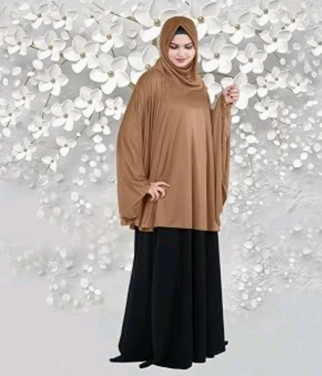Mehar Hijab's Modest Women's Stylish Instant Sleeve Hijab Solid Polycotton Feel Good Fabric HANANA Sleeve Hijab Free Size