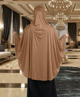 Mehar Hijab's Modest Women's Stylish Instant Sleeve Hijab Solid Polycotton Feel Good Fabric HANANA Sleeve Hijab Free Size