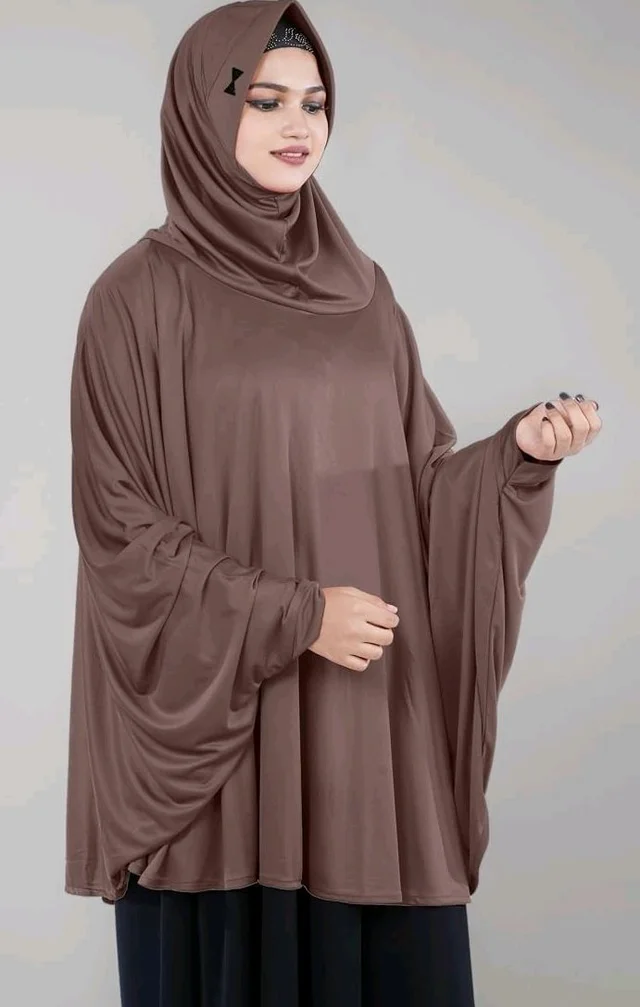 Mehar Hijab's Modest Women's Stylish Instant Sleeve Hijab Solid Polycotton Feel Good Fabric HANANA Sleeve Hijab Free Size