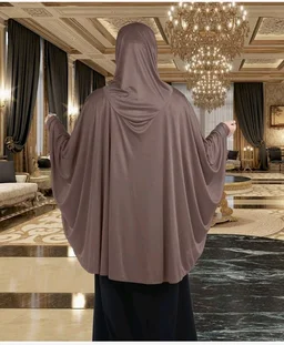 Mehar Hijab's Modest Women's Stylish Instant Sleeve Hijab Solid Polycotton Feel Good Fabric HANANA Sleeve Hijab Free Size