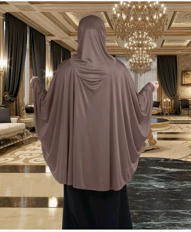 Mehar Hijab's Modest Women's Stylish Instant Sleeve Hijab Solid Polycotton Feel Good Fabric HANANA Sleeve Hijab Free Size