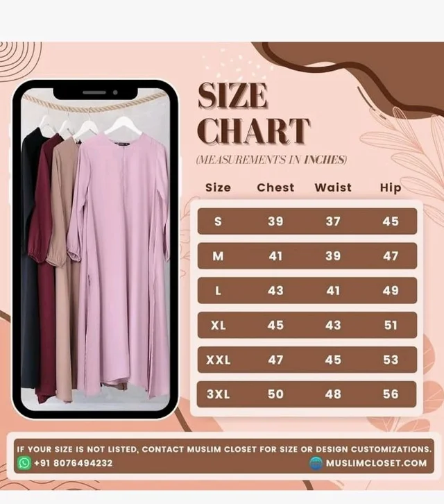 Two Pieces Abaya Dress with Elasticated Sleeves made with Nida Matte Fabric - Knee length Burqa for Women and Girls
- S, Maroon