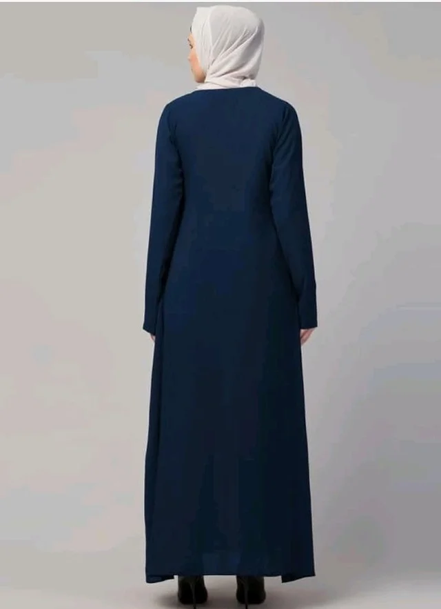 Muslim Closet� Women's Inner Abaya Dress With Side Pocket Made with Nida Matte Fabric
- Teal Green