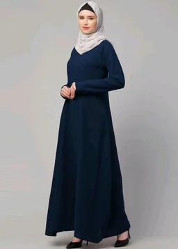 Muslim Closet� Women's Inner Abaya Dress With Side Pocket Made with Nida Matte Fabric
- Teal Green