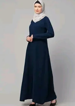 Muslim Closet� Women's Inner Abaya Dress With Side Pocket Made with Nida Matte Fabric