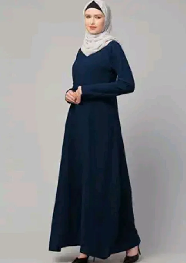 Muslim Closet� Women's Inner Abaya Dress With Side Pocket Made with Nida Matte Fabric