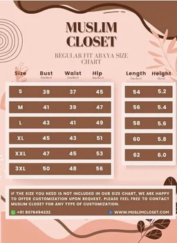 Muslim Closet� Women's Inner Abaya Dress With Side Pocket Made with Nida Matte Fabric
- Burgundy