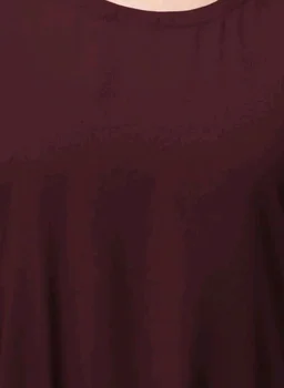 Muslim Closet� Women's Inner Abaya Dress With Side Pocket Made with Nida Matte Fabric
- Burgundy