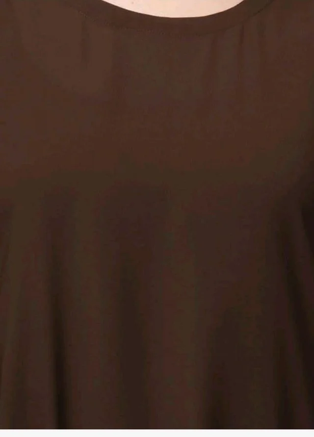 Muslim Closet� Women's Inner Abaya Dress With Side Pocket Made with Nida Matte Fabric
- Brown