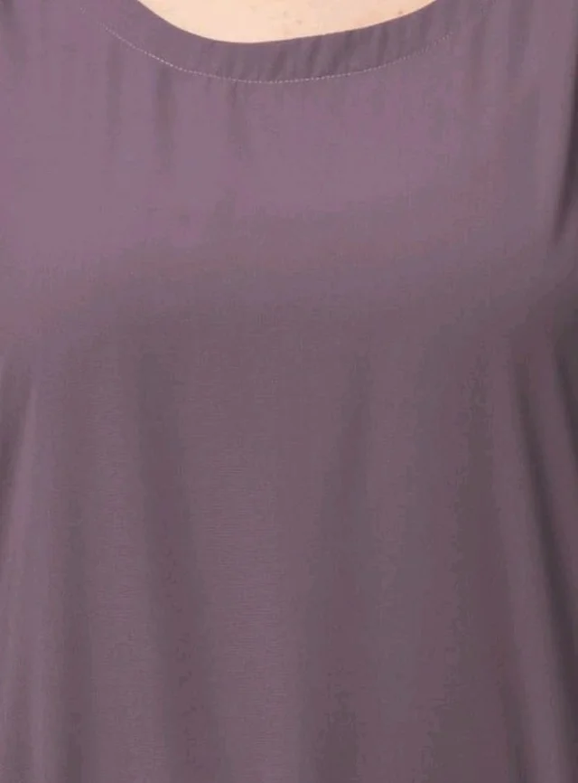 Muslim Closet� Women's Inner Abaya Dress With Cuff Sleeves And Side Pocket Made in Nida Matte Fabric
- Voilet