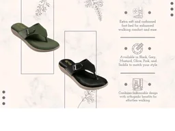 ORTHO CLUB Fancy doctor slippers | Stylish chappal for women | Comfortable flat sandals for women stylish