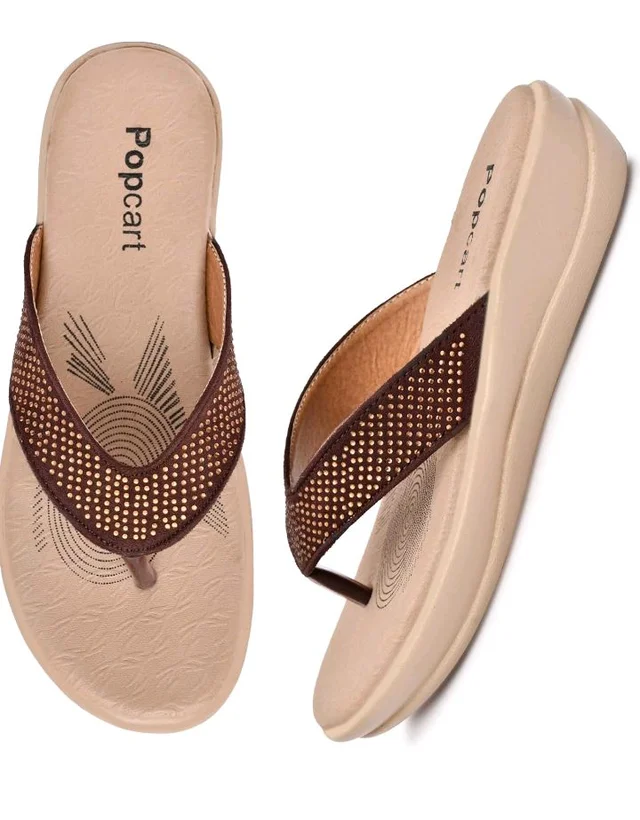 Orthopedic Footwear for Women | Comfortable Ortho Slippers for Daily Use | Flat Heel Anti Skid Sandals | Stylish Chappals for Ladies