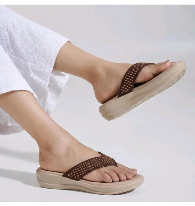 Orthopedic Footwear for Women | Comfortable Ortho Slippers for Daily Use | Flat Heel Anti Skid Sandals | Stylish Chappals for Ladies