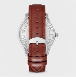 Matrix Antique Day & Date Leather Strap Analog Silicone Watch For Men & Boys - Black