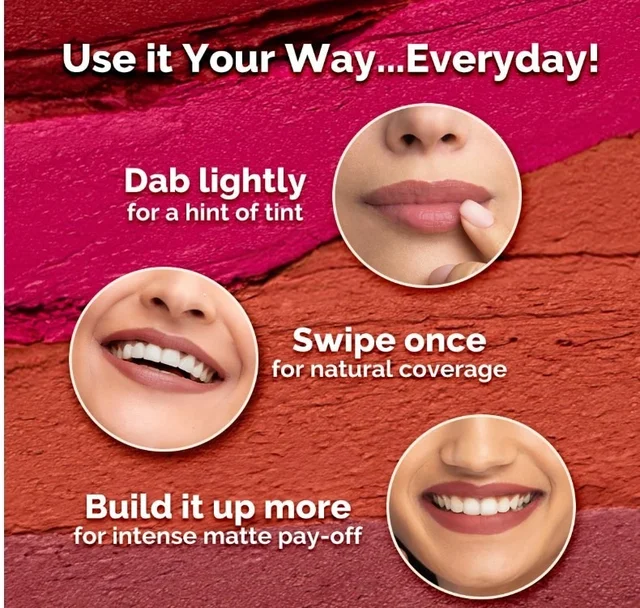 mamaearth Mamaearth Moisture Matte Long Stay Lipstick Minis Gift Set - Bright and Bold | 8 Hour Moisture Lock | Up to 12-Hour Long Stay | Smudge Proof | Travel-Friendly| Gifting For Valentine's Day, Birthday, Anniversary & Special Occasions | Rakhi Gift for Sister | Premium Gift Pack Visit the Mamaearth Store