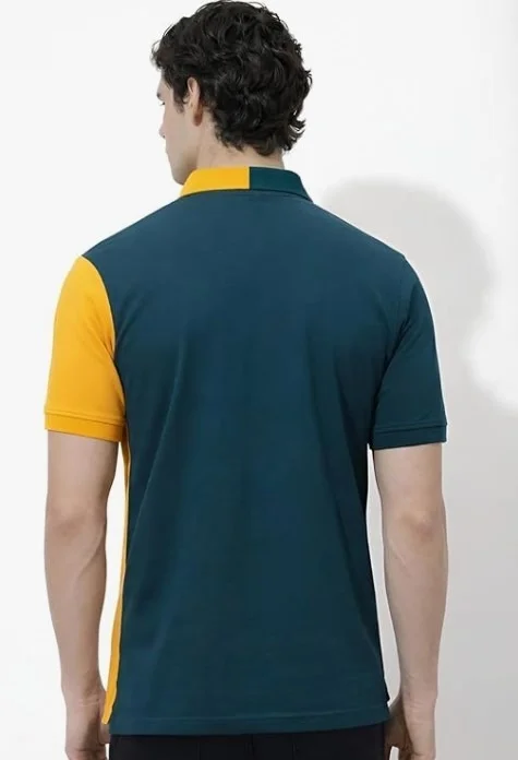 ADRO Multicolour Polo T Shirt | 100% Cotton Mens Polo Tshirt | Regular Fit Half Sleeve Cut & Sew Polo T-Shirt for Men