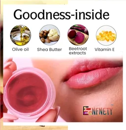 Eenfnety ™ PCENFLB001 Lip Balm For Dark Lips Lightening, Dry And Chapped Lips - Black