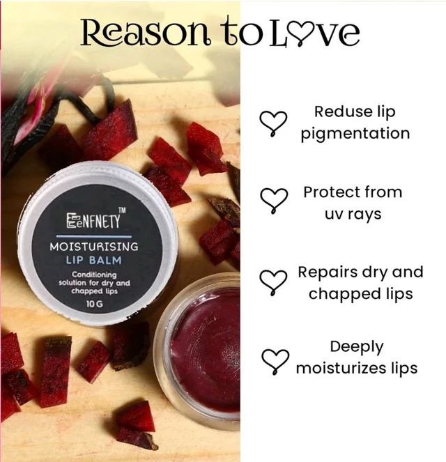 Eenfnety ™ PCENFLB001 Lip Balm For Dark Lips Lightening, Dry And Chapped Lips - Black