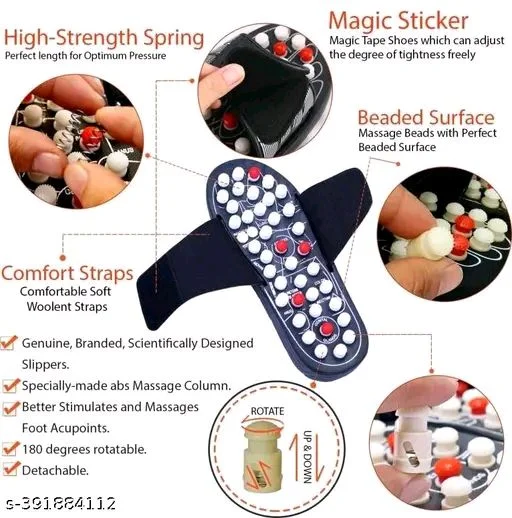 Eastern Club PCENFAP011 Yoga Paduka Manual Acupressure Foot Relaxer/Foot Massager Slipper/Spring Acupressure Magnetic Therapy Sandals/Rotating Acupressure Foot Slippers for Men & WomenName: Eastern Club Yoga Paduka Manual Acupressure Foot Relaxer/Foot Massager Slipper/Spring Acupressure Magnetic Therapy Sandals/Rotating Acupressure Foot Slippers for Men & Women - IND-9
