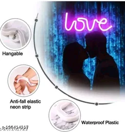 BM Love PCENFAP022 Neon Led Light Sign for Love Room Decoration Accessory, Table Decoration, Gifts, Night Light with (USB+Battery)(WARM WHITE) || Love light lamp || Love Neon Lights || Love Lighting gift ||Love Lights || Love Neon Light