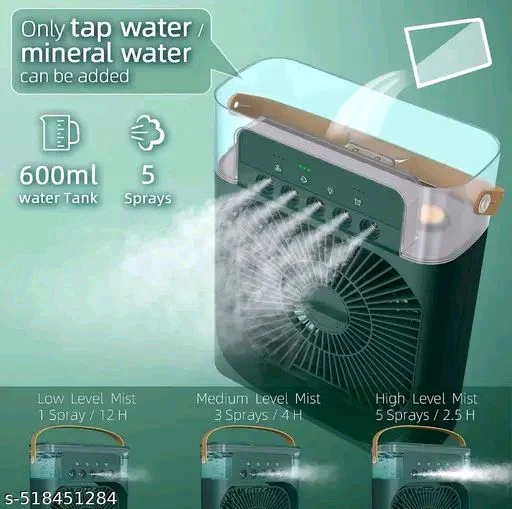 Portable PCENFAP031 Mini Cooler | Small Personal Conditioner for Room Cooling | Mini AC with Water Tank & USB Powered | Arctic Portable Cooling Fan for Home, Office, Kitchen, and Travel Use.
- Teal