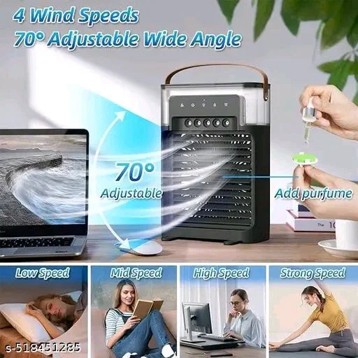 Portable PCENFAP031 Mini Cooler | Small Personal Conditioner for Room Cooling | Mini AC with Water Tank & USB Powered | Arctic Portable Cooling Fan for Home, Office, Kitchen, and Travel Use.
- Black