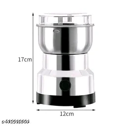 Spice Grinder PCENFAP043 Portable -Electric Grain Mill Grinder Stainless Steel Dry Grain Spices Cereals Seasonings Coffee Bean Grinder Machine (Pack