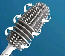 Brush/ PCENFAP047 cleaning brush/ silicon brush/ bottle cleaner/ bottle brush/silicon brush/ glass cleaning brush/ utensils cleaner/ flexible brush/ anti germ cleaning brush pack of 2
