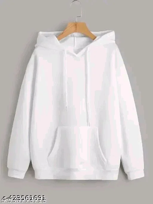 Eenfnety ™ Eenfnety ™ PCENFCL011 Men and Women Hoodie Cotton - S, White
